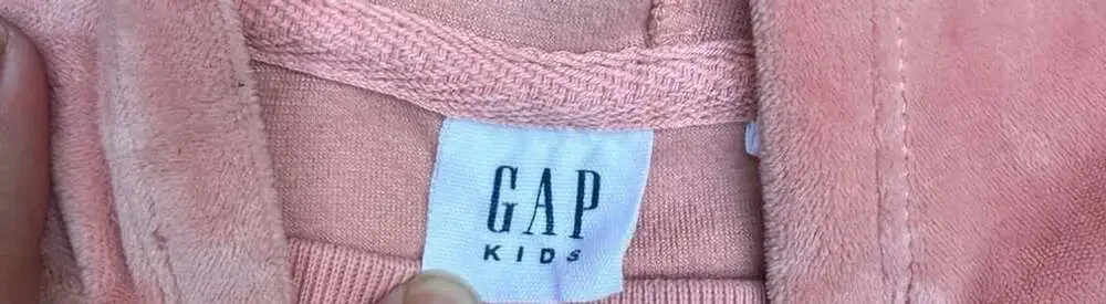 Gap Kids Velour Hoodie Size S 6-7 Pink